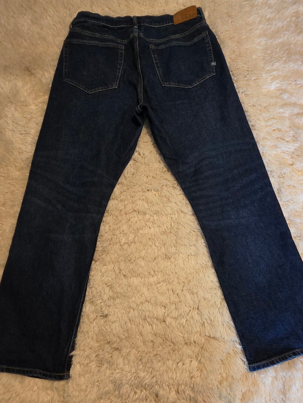 AE77 American Eagle Premium Vintage Womens Highrise Darkwash Straight Crop Sz 12 - Picture 5 of 6